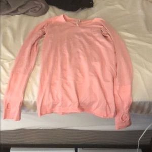 Pink long sleeve lululemon